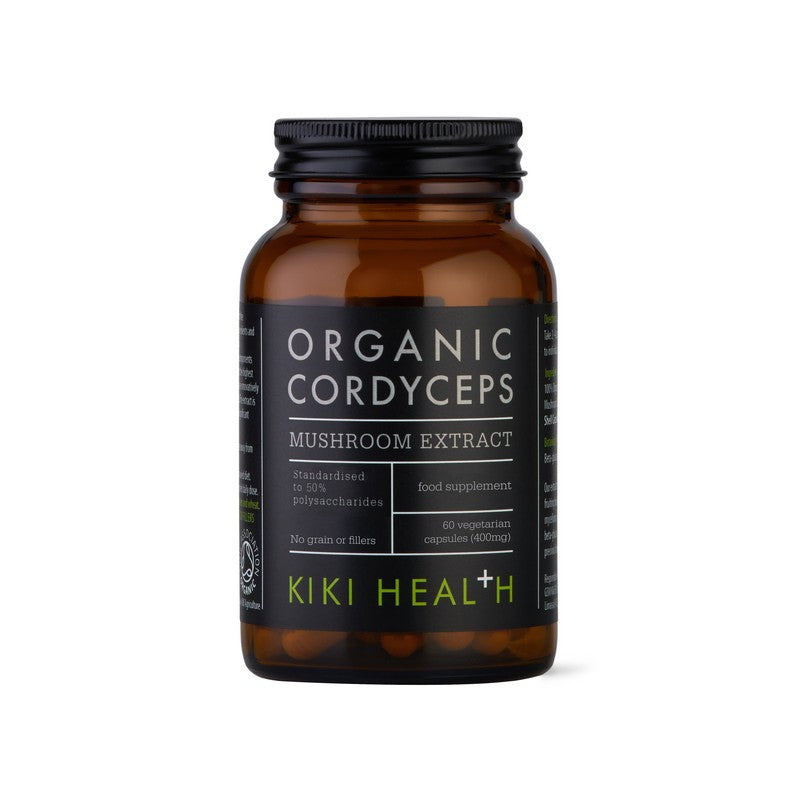 Kiki Health Organic Cordyceps Mushroom Extract 60 Vegi Capsules