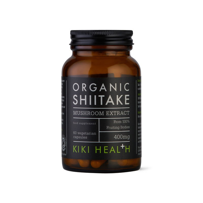 Kiki Health Organic Shiitake Mushroom Extract 60 Vegi Capsules