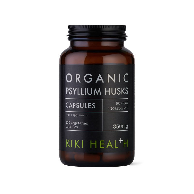 Kiki Health Organic Psyllium Husks 120 Vegi Capsules