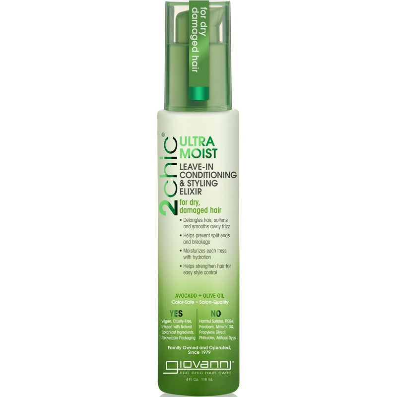 Giovanni Ultra-Moist Leave-in-Conditioning and Styling Elixir 118ml