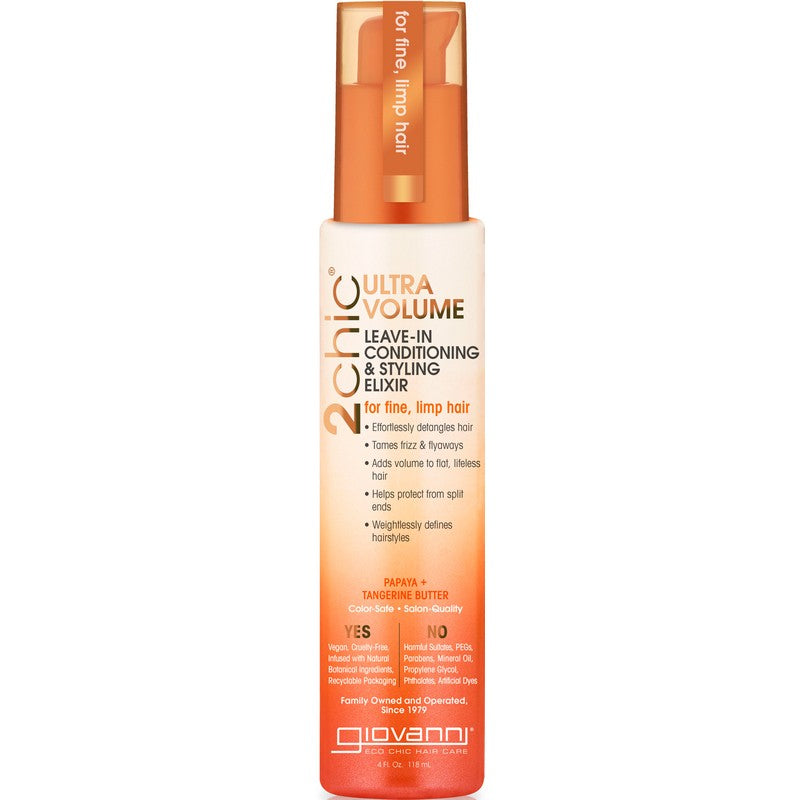 Giovanni 2chic Ultra-Volume Leave-in-Conditioning and Styling Elixir 118ml