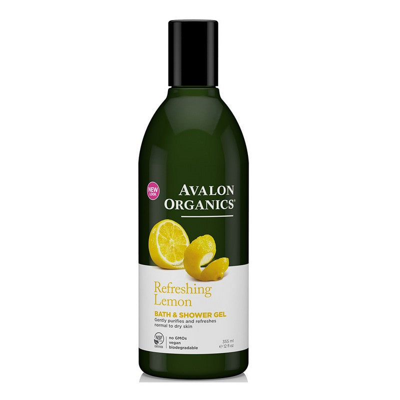 Avalon Organics Lemon Bath and Shower Gel 355ml