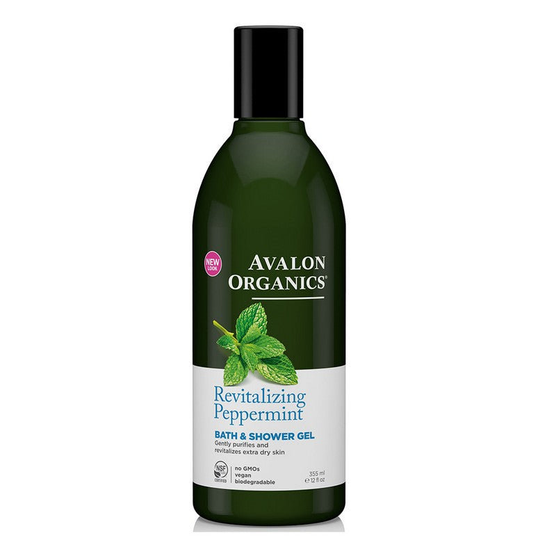 Avalon Organics Peppermint Bath and Shower Gel 355ml