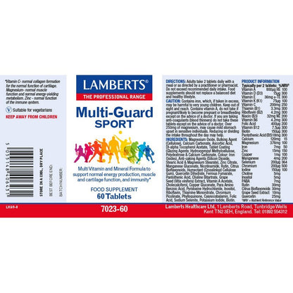Lamberts Multi-Guard Sport 60 Tablets