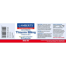 Lamberts Thiamin 100mg (Vitamin B1) 90 Capsules