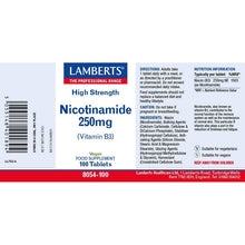 Lamberts Nicotinamide 250mg (Vitamin B3) 100 Tablets