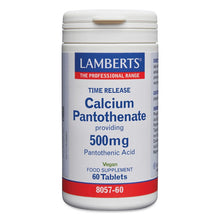 Lamberts Calcium Pantothenate 500mg Time Release 60 Tablets