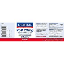 Lamberts P-5-P 20mg 60 Tablets