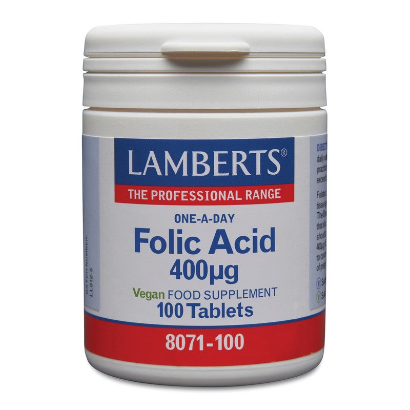 Lamberts Folic Acid 400µg 100 Tablets