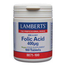 Lamberts Folic Acid 400µg 100 Tablets