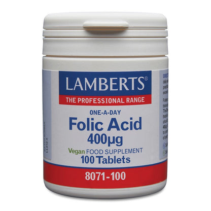Lamberts Folic Acid 400µg 100 Tablets