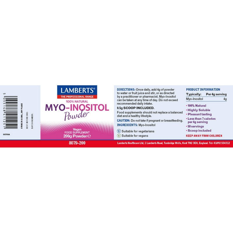 Lamberts Myo-Inositol 200g Powder