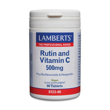 Lamberts Rutin & Vitamin C 500mg + Bioflavonoids 90 Tablets