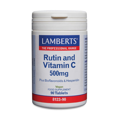 Lamberts Rutin & Vitamin C 500mg + Bioflavonoids 90 Tablets
