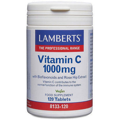 Lamberts Vitamin C 1000mg + Bioflavs 120 Tablets