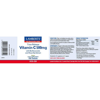 Lamberts Vitamin C Time Release 500mg
