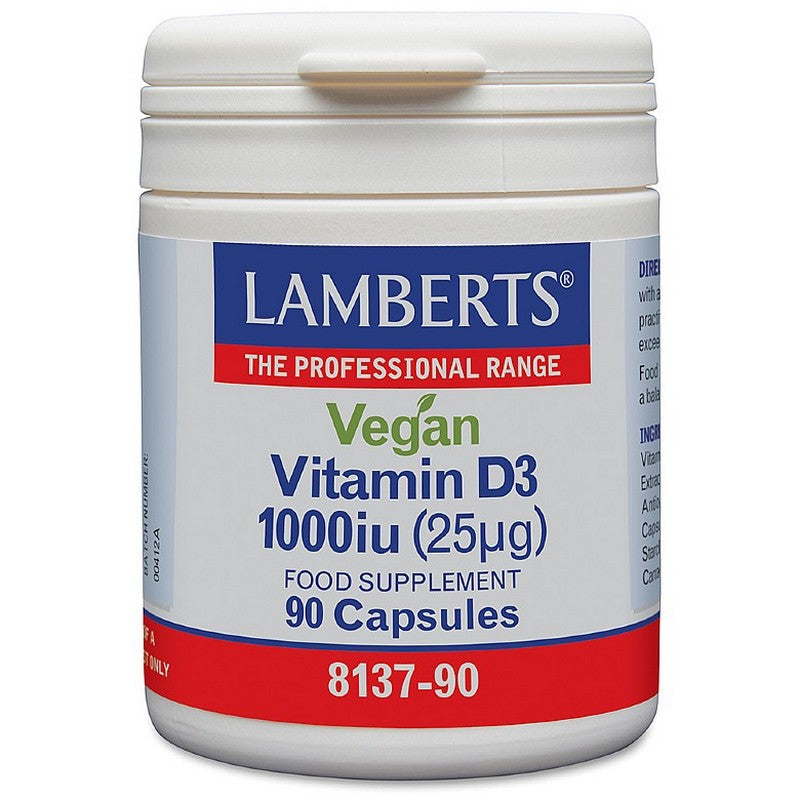 Lamberts Vegan D3 1000iu 90 Capsules