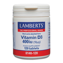 Lamberts Vitamin D3 400iu (10µg) 120 Tablets