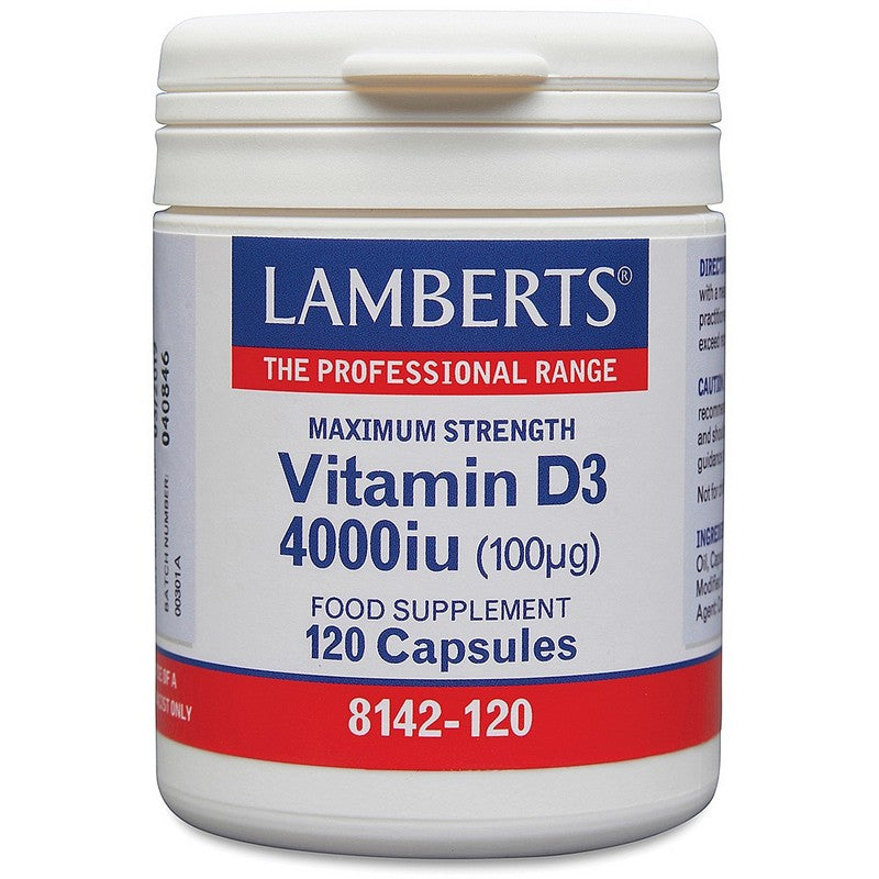 Lamberts Vitamin D3 4000Iu (100µg) 120 Capsules