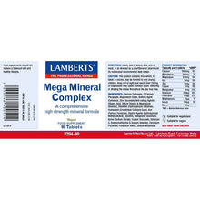 Lamberts Mega Mineral Complex 90 Tablets