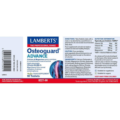Lamberts Osteoguard Advance 90 Tablets