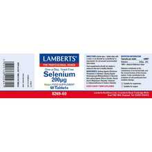 Lamberts Selenium 200µg (As Selena L - Methionine) 60 Tablets