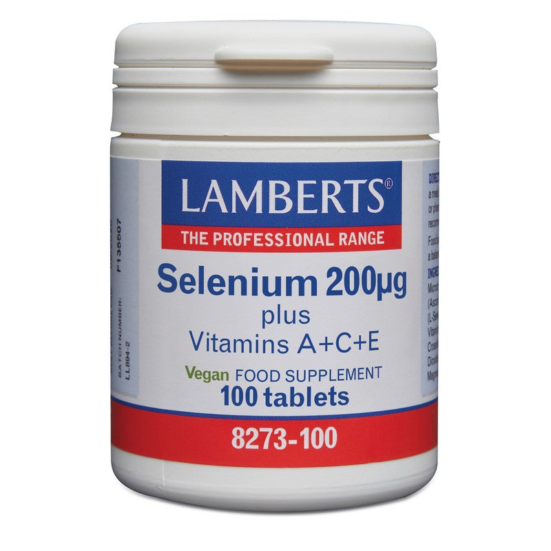 Lamberts Selenium 200µg +A + C + E 100 Tablets