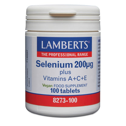 Lamberts Selenium 200µg +A + C + E 100 Tablets