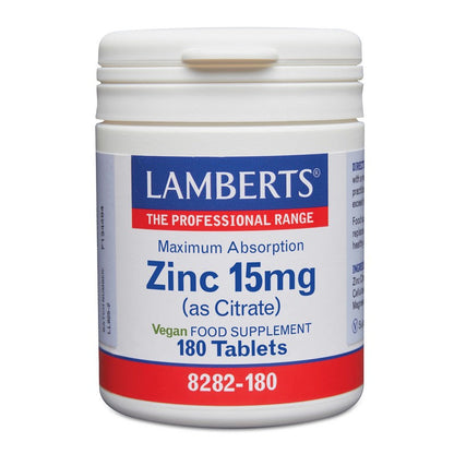 Lamberts Zinc 15mg (As Citrate)