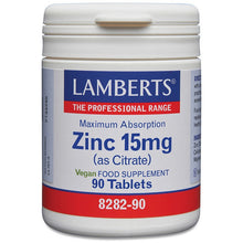 Lamberts Zinc 15mg (As Citrate)