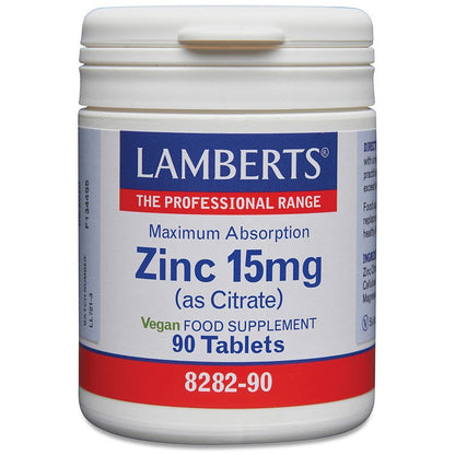 Lamberts Zinc 15mg (As Citrate)