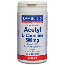 Lamberts Acetyl L-Carnitine 500mg 60 Capsules