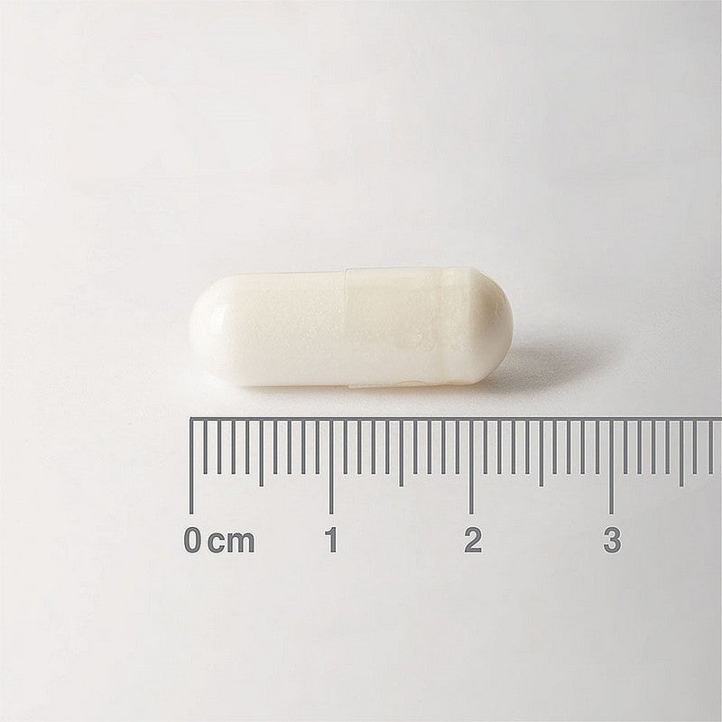 Bar of soap on a white background with a ruler for scale