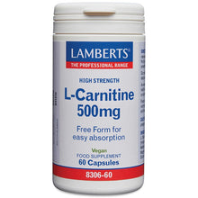 Lamberts L-Carnitine 500mg 60 Capsules