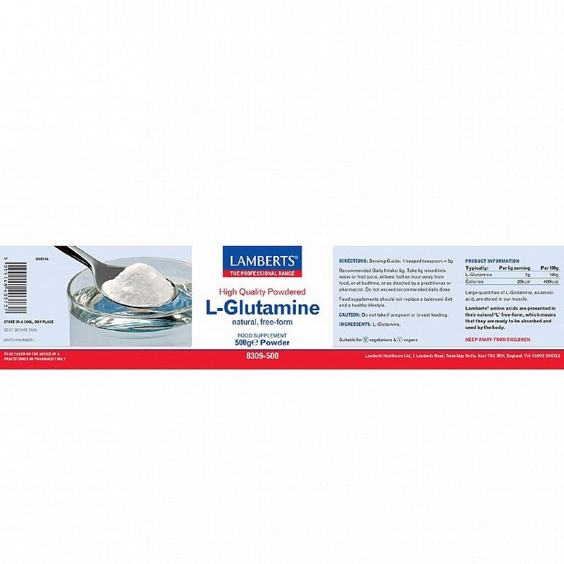 Lamberts L-Glutamine 500g Powder