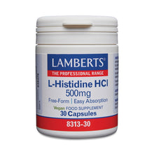 Lamberts L-Histidine 500mg 30 Capsules