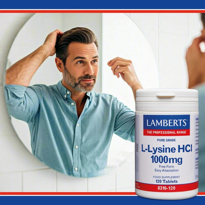 Lamberts L-Lysine 500mg 120 Tablets