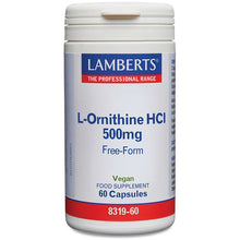 Lamberts L-Ornithine 500mg 60 Capsules