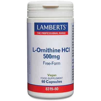 Lamberts L-Ornithine 500mg 60 Capsules