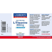 Lamberts L-Theanine 200mg 60 Tablets
