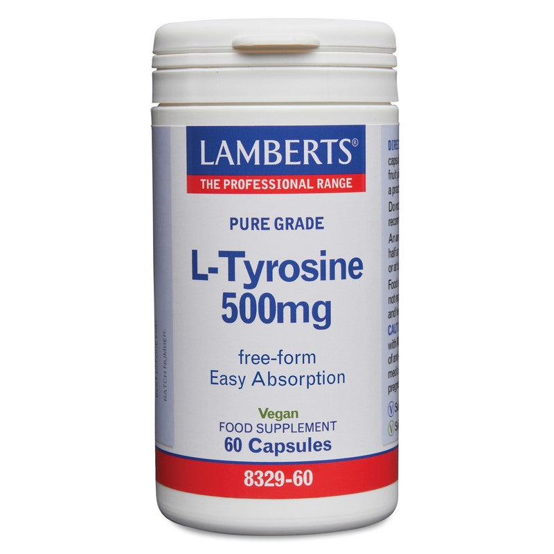 Lamberts L-Tyrosine 500mg 60 Capsules