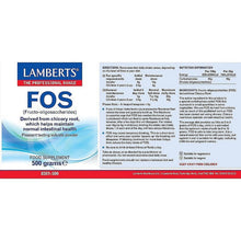 Lamberts Fos (Fructo-Oligosaccharides) 500gm