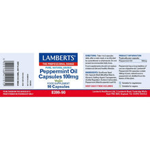 Lamberts Peppermint Oil Capsules 100mg 90 Capsules