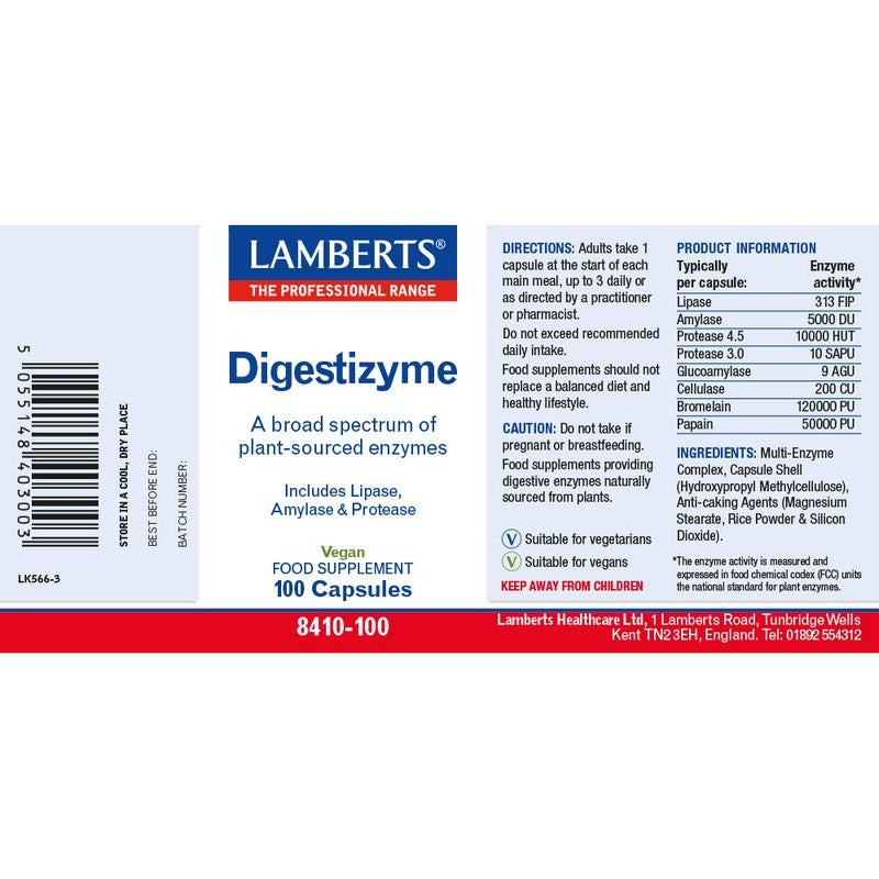 Lamberts Digestizyme® 100 Capsules