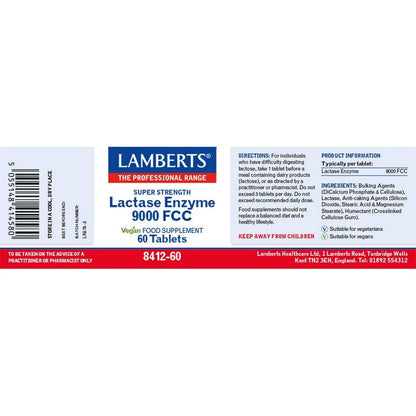 Lamberts Lactase Complex 350mg 60 Tablets