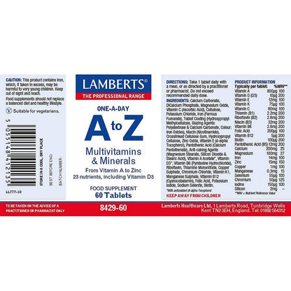 Lamberts A-Z Multi 60 Tablets