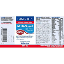 Lamberts Multi-Guard Iron Free 60 Tablets