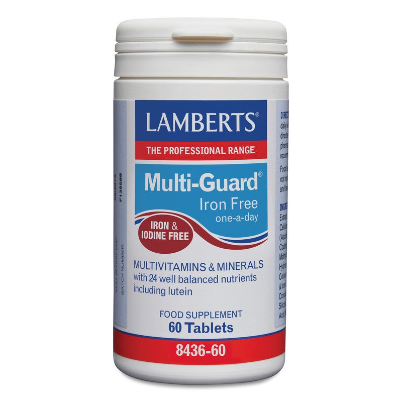 Lamberts Multi-Guard Iron Free 60 Tablets