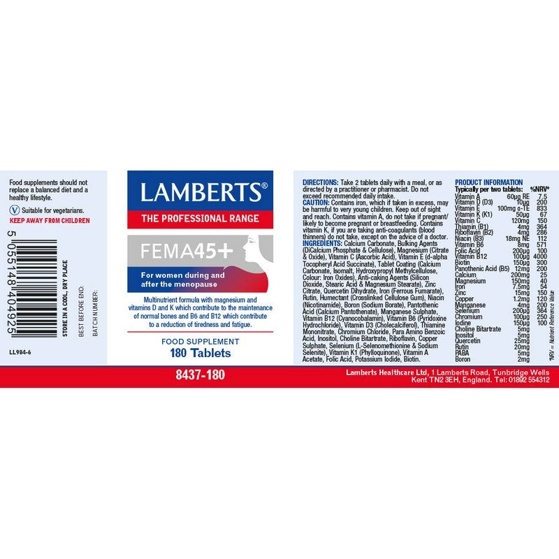 Lamberts Fema45+™ 180 Tablets