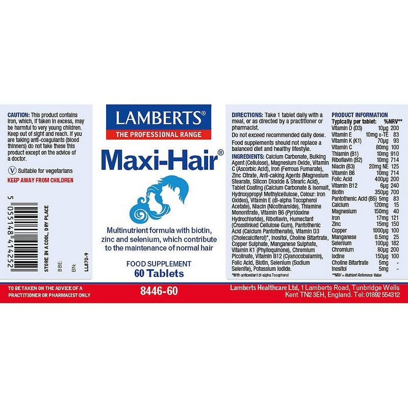 Lamberts Maxi-Hair® 60 Tablets